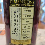 Duncan Taylor Whisky Tasting Encore – Springbank 1999/2012
