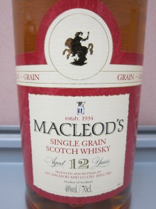 Macleod's Single Grain 12 years