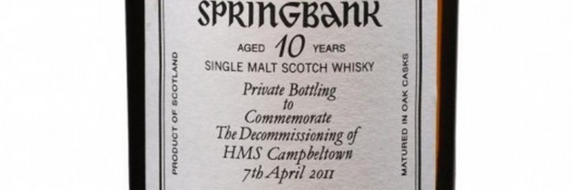 Springbank 10 years for Decommissioning of HMS Campbeltown