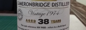 Cameronbridge 38 years 1974 C#HH9488